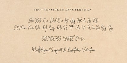 Brotherside Signature Font Poster 8