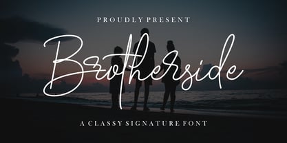 Brotherside Signature Font Poster 1