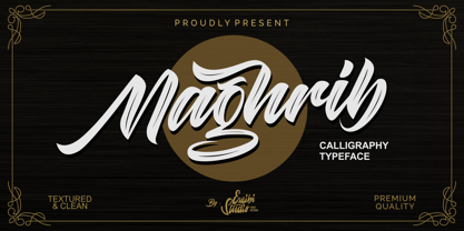 Maghrib Font Poster 1