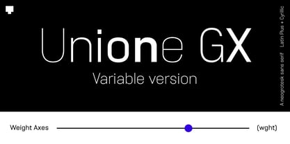 Unione GX Font Poster 1