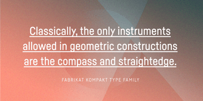 Fabrikat Kompakt Font Poster 6