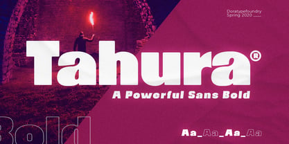 Tahura Font Poster 1