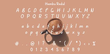 Hambu Radul Font Poster 5