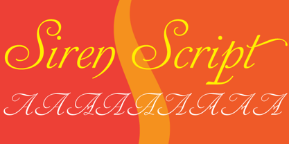 Siren Script Font Poster 3