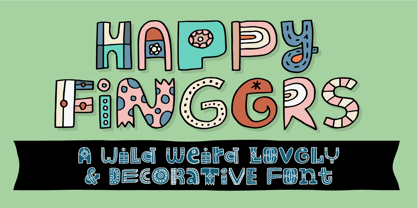 Happy Fingers Font Poster 1