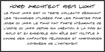 NorB Architect Font Poster 5