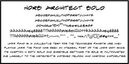 NorB Architect Font Poster 4
