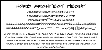 NorB Architect Font Poster 2