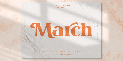 March Font Poster 1