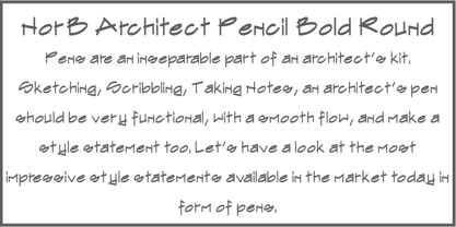 NorB ARCHITECT PENCIL Font Poster 6