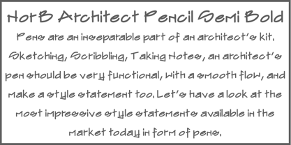 NorB ARCHITECT PENCIL Font Poster 4