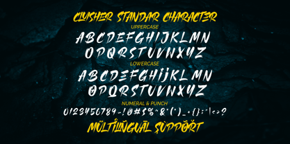 Cluisher Brush Font Poster 9