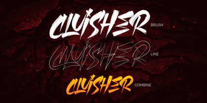 Cluisher Brush Font Poster 4