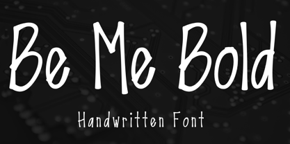 Be Me Font Poster 2