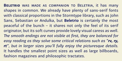 Beletrio Font Poster 5