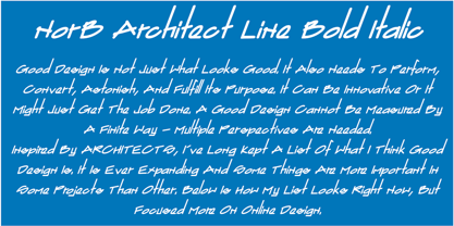 NorB ARCHITECT LINE Font Poster 8
