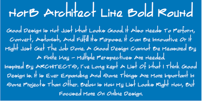 NorB ARCHITECT LINE Font Poster 7