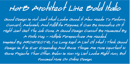 NorB ARCHITECT LINE Font Poster 6