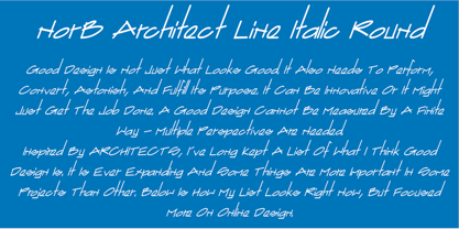 NorB ARCHITECT LINE Font Poster 4