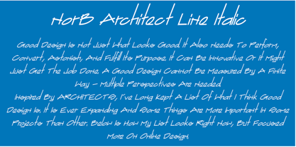 NorB ARCHITECT LINE Font Poster 2