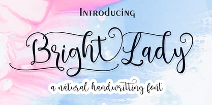 Bright Lady Font Poster 1