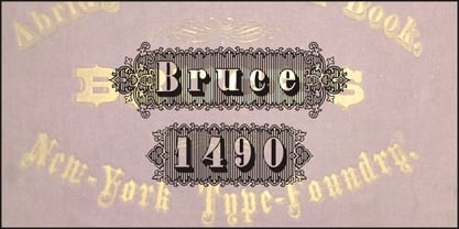 Bruce 1490 Font Poster 1