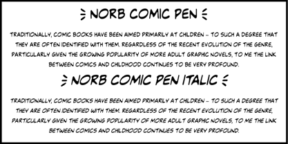 NorB Comic Font Poster 6