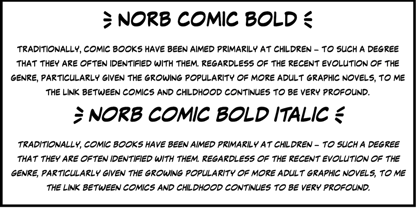 NorB Comic Font Poster 4