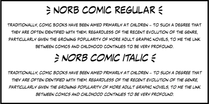 NorB Comic Font Poster 2