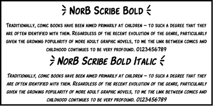 NorB Scribe Font Poster 5