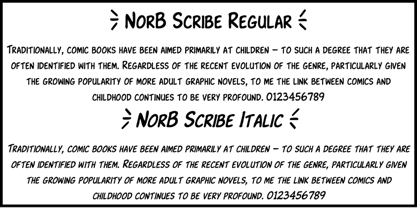 NorB Scribe Font Poster 3