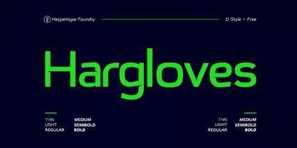 Hargloves Font Poster 1