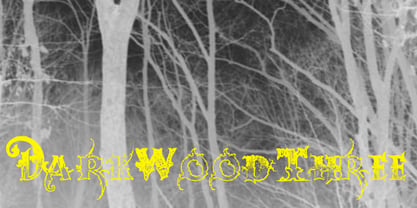 Dark Wood Font Poster 2