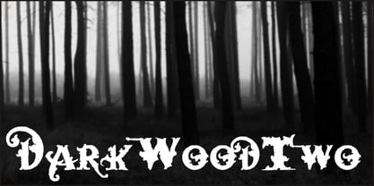 Dark Wood Font Poster 3