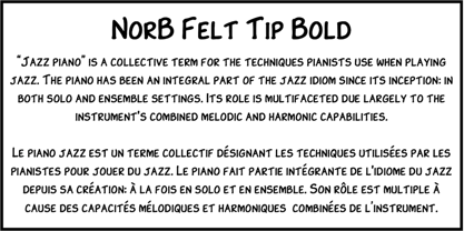 NorB Felt Tip Font Poster 5