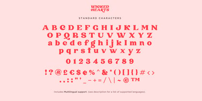 Wicked Hearts Font Poster 11