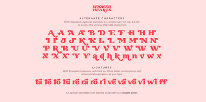 Wicked Hearts Font Poster 10
