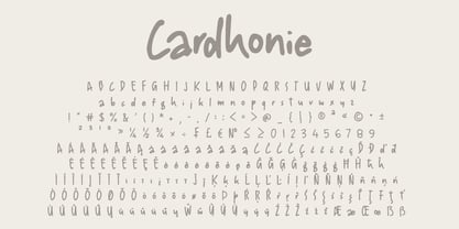 Cardhonie Font Poster 7
