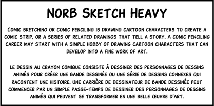 NorB Sketch Font Poster 5
