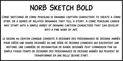 NorB Sketch Font Poster 3