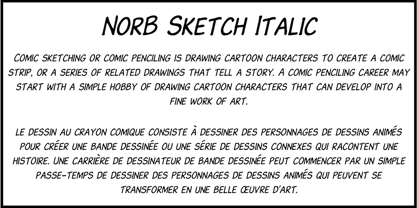 NorB Sketch Font Poster 2