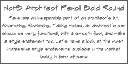 NorB ARCHITECT PENCIL Font Poster 7