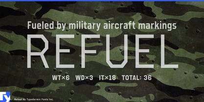 Refuel Font Poster 3