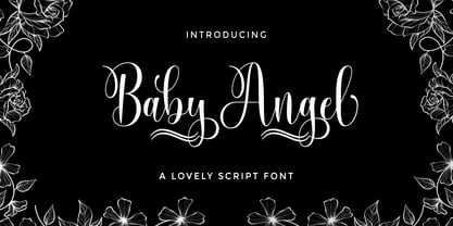 Baby Angel Font Poster 1