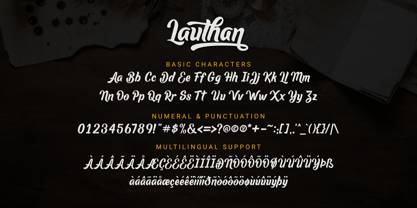 Lauthan Font Poster 2