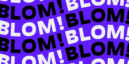 Blom Font Poster 1