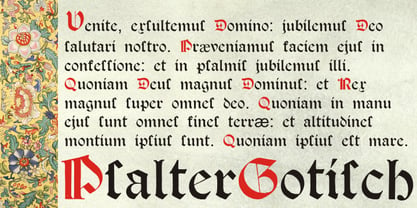 Psalter Gotisch Font Poster 1