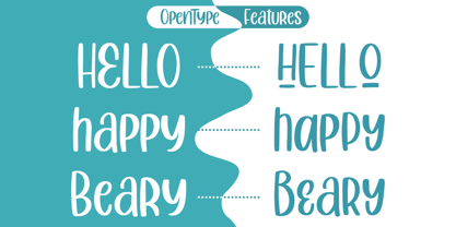 Cuttie Beary Font Poster 6