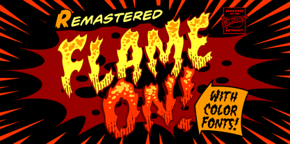Flame On Font Poster 2