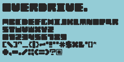 Overdrive Font Poster 1